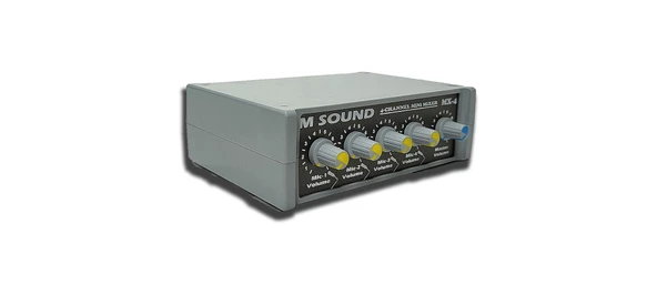 AES MSOUND Mx-4 4 Kanal Mini Mikser - Resim 4
