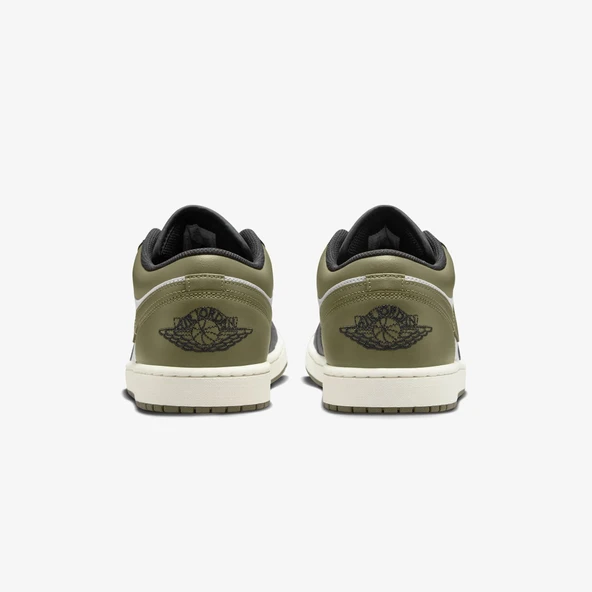 Nike Air Jordan 1 Low Black Toe Medium Olive - Resim 5