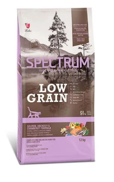 Spectrum Somonlu, Hamsili ve Kızılcıklı Kısırlaştırılmış Kedi Maması 12 Kg ürün görseli 1