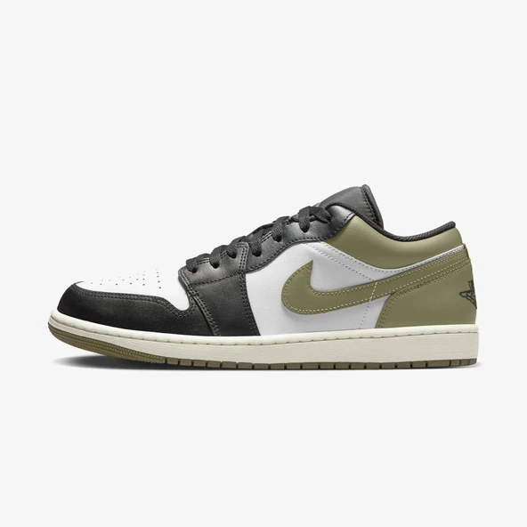 Nike Air Jordan 1 Low Black Toe Medium Olive ürün görseli 1