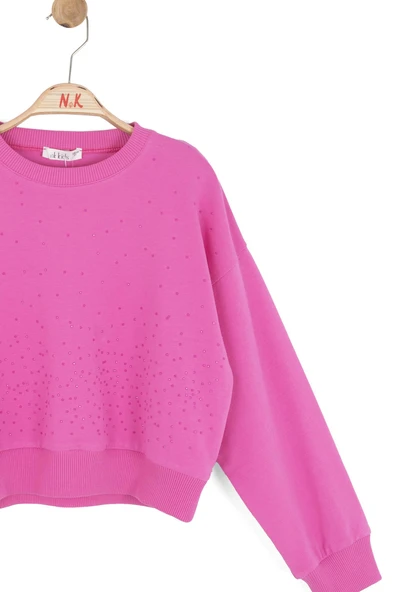 Kız Çocuk Barberry Sweat NK-31377 - Resim 2