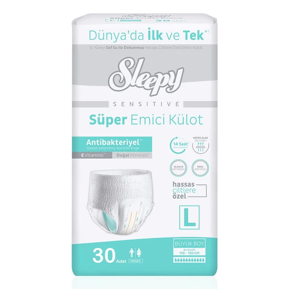 Sleepy Süper Emici Külot L-Large Beden 30 Adet ürün görseli 1