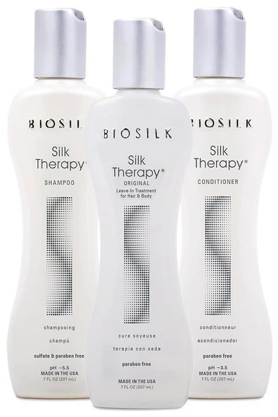 BioSilk Silk Therapy Saç Bakım Seti 3x207ML ürün görseli 1