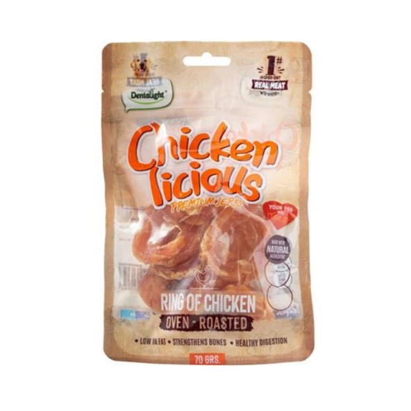 Dentalight Chicken Twist Tavuk Etli Köpek Ödül Burgu Çubuğu 70 Gr ürün görseli 1