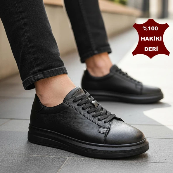 76 Tam Ortopedik Taban Hakiki Deri Günlük Erkek Ayakkabı Casual Erkek Ayakkabı Sneakers ürün görseli 1