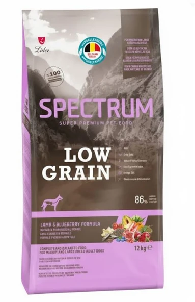 Spectrum Kuzu Etli & Yaban Mersinli Orta-Büyük Irk Yetişkin Köpek Maması 12 Kg ürün görseli 1