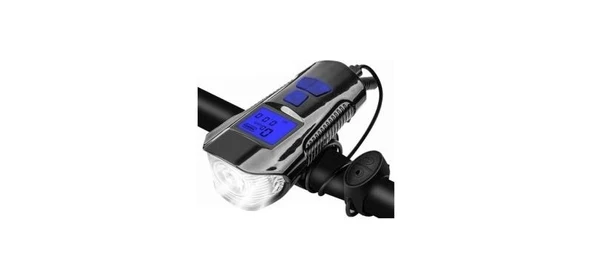 FORTE GT XBYC 6029 FY-317 BİSİKLET KİLOMETRE SAATİ ÖN LAMBA USB MAVİ ürün görseli 1