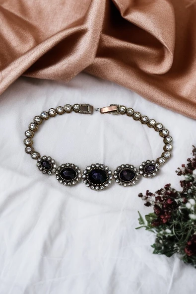 Oval Kristal Taşlı Bileklik - Resim 11