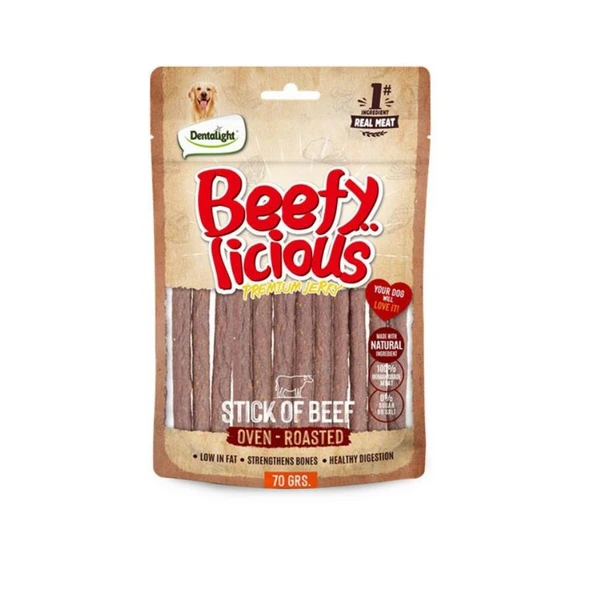 Dentalight Beefy Stick Sığır Etli Köpek Ödül Çubuğu 70 Gr ürün görseli 1