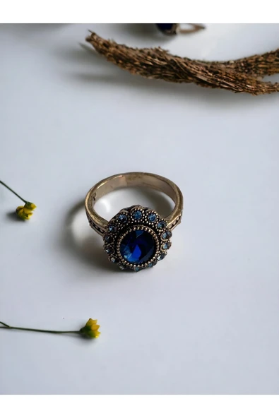 Kristal Taşlı Oval Yüzük - Resim 12