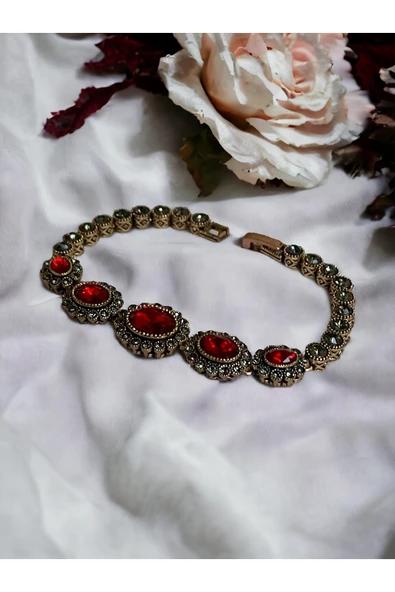 Oval Kristal Taşlı Bileklik - Resim 6