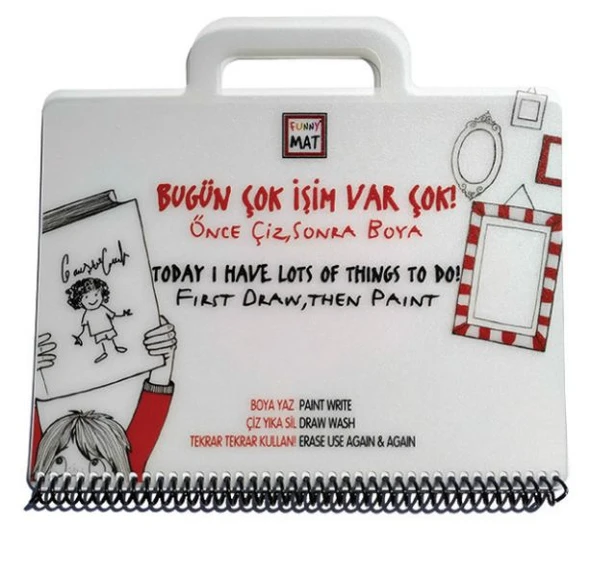 Funny Mat Mini Set - Bugün Çok İşim Var Çok! ürün görseli 1