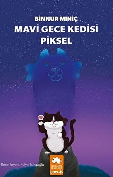 Mavi Gece Kedisi Piksel ürün görseli 1