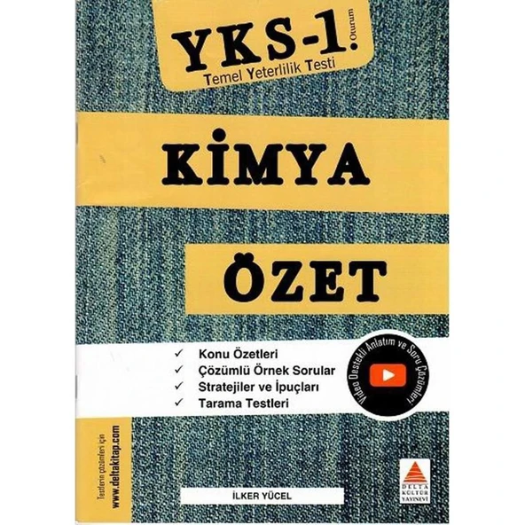Delta Kültür YKS 1. Oturum Kimya Özet (TYT) ürün görseli 1