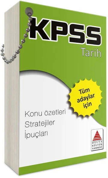 Delta Kültür KPSS Tarih Strateji Kartları ürün görseli 1