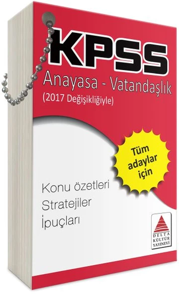 Delta Kültür KPSS Anayasa-Vatandaşlık Strateji Kartları ürün görseli 1