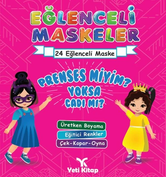 Eğlenceli maskeler prenses miyim yoksa cadımı ? ürün görseli 1