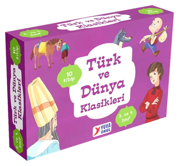 3. ve 4. Sınıflar için Türk ve Dünya Klasikleri (10 Kitap) ürün görseli 1