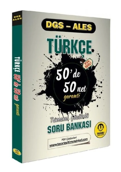 Tasarı DGS ALES Türkçe 50 de 50 Net Garanti Soru Bankası ürün görseli 1