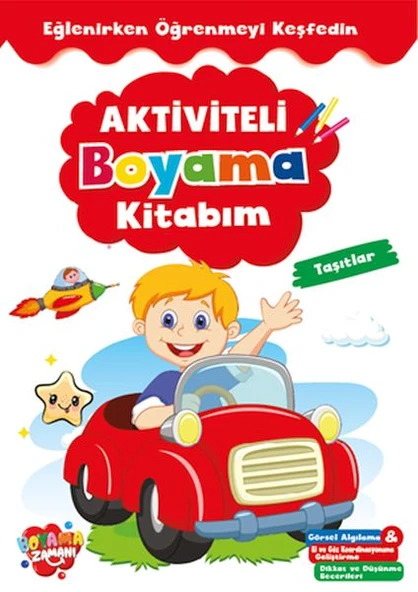 Aktiviteli Boyama Kitabı Taşıtlar ürün görseli 1