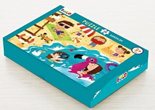 Yer Puzzle-24 Parça Puzzle - Kumsalda ürün görseli 1