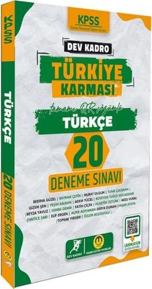 Tasarı Yayınları KPSS Türkiye Karması Türkçe 20 Deneme ürün görseli 1