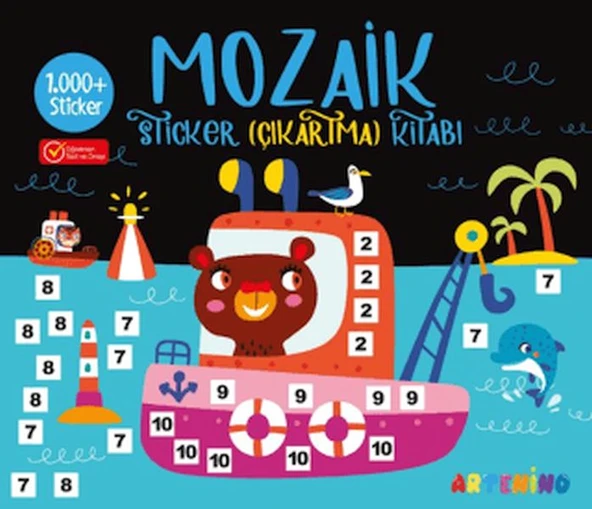 Mozaik Sticker Çıkartma Kitabı - Siyah ürün görseli 1