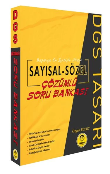 Tasarı DGS Sayısal Sözel Yetenek Soru Bankası Çözümlü ürün görseli 1