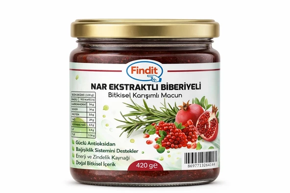 Nar Ekstraktlı Biberiyeli Bitkisel Karışımlı Macun 420 gr ürün görseli 1