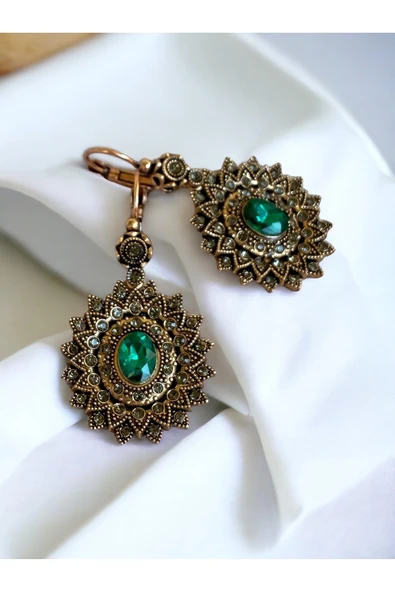 Safir Taşlı Güneş Küpe - Resim 10