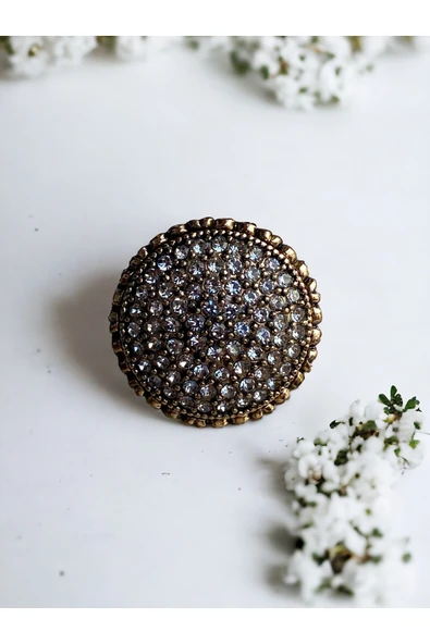 Black Diamond Taşlı Daire Yüzük - Resim 8