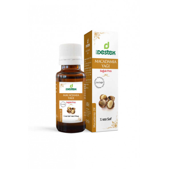 Destek Macadamia Yağı(Soğuk Pres) 20 ML-%100 Saf ürün görseli 1