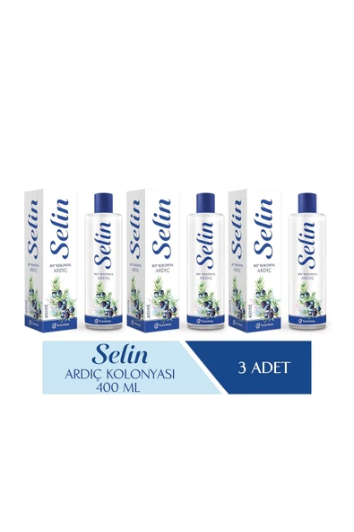 Selin Parfümlü Kolonya Ardıç 400 ml 3'lü Set ürün görseli 1