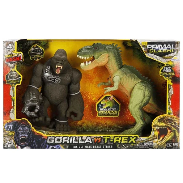 S01071144 OYUN SET PRİMAL CLASH GORİLLA/TREX 2Lİ ürün görseli 1