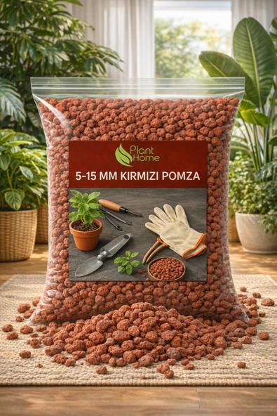Pomza Taşı 5-15 mm Kırmızı– Saksı Bitkileri için Drenaj ve Havalandırma Sağlayan Premium Pomza ürün görseli 1