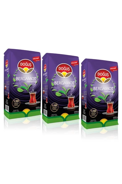 Doğuş Çay Bergamot Aromalı Siyah Çay 1 kg (3 adet) ürün görseli 1