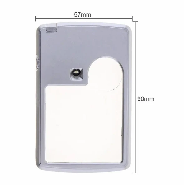 Zhltools 4b-3 Mini İnce 3x6x2 Mini Led Işıklı Büyüteç - Resim 3