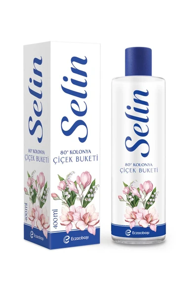 Selin Parfümlü Kolonya Çiçek Buketi 400 ml 4'lü Set - Resim 6