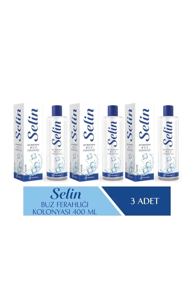 Selin Parfümlü Kolonya Buz Ferahlığı 400 ml 3'lü Set ürün görseli 1