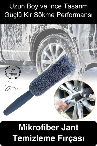 #Mikrofiber Jant Temizleme Fırçası Mikrofiber Detaylı Temizlik Çizmez Oto Lastik Yumuşak Detailing ürün görseli 1
