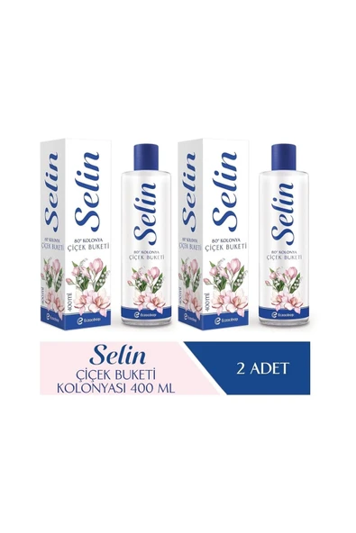 Selin Parfümlü Kolonya Çiçek Buketi 400 ml 2'li Set ürün görseli 1