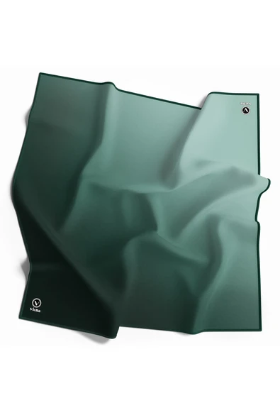Twill Degrade Desenli Mint Yeşili Renkli 90x90 Eşarp (İpek İçermez) Dikim Şekli : El Dikişi ürün görseli 1