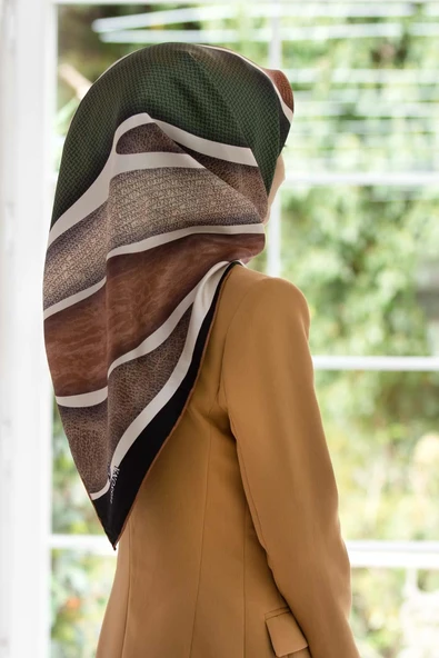 Twill İpek Eşarp - Resim 5