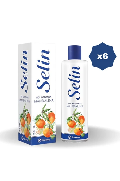 Selin Mandalina Kolonyası Pet Şişe 400 ml x 6 Adet ürün görseli 1