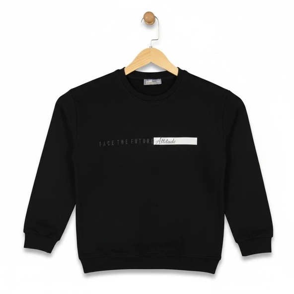 Erkek Çocuk Önü Baskılı Sweatshirt BGL-ST05235 ürün görseli 1