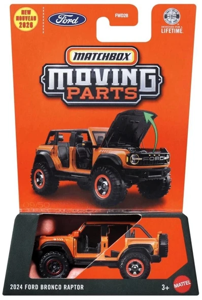Matchbox 2026 1:64 Arabalar 2024 FORD BRONCO RAPTOR JHV31 ürün görseli 1
