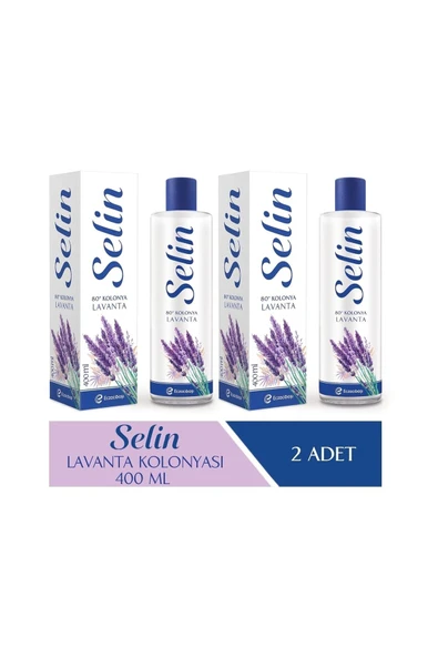 Selin Parfümlü Kolonya Lavanta 400 ml 2'li Set ürün görseli 1