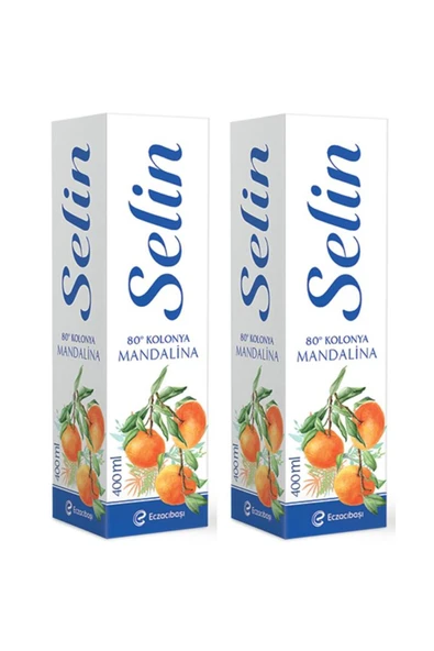 Selin Mandalina Kolonyası Pet Şişe 400 ml x 2 Adet ürün görseli 1
