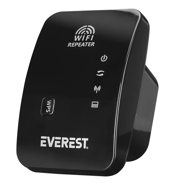 Everest EWR-N300 2.4Ghz 300Mbps 1Xwan/LAN Port Dahili Antenli Repeater+AP Kablosuz Menzil Genişletici ürün görseli 1