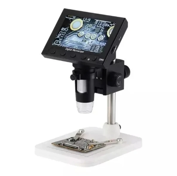 1000x 2.0mp Usb Dijital Elektronik Mikroskop 8 Lcd Ekran Vga Büyüteç Dm4s ürün görseli 1